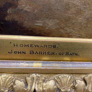 1989 - Homewards by John Joseph BARKER of Bath ( 1824 - 1904 ) 