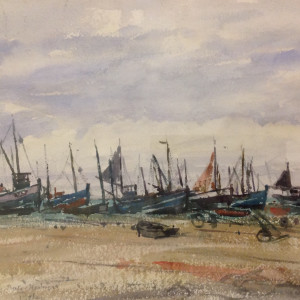 2993 - Fishing Boats - Hastings by Llewellyn Petley-Jones (1908-1986) 