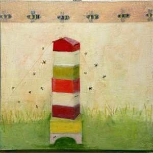 Honey Bee Towers by Marie H Becker 