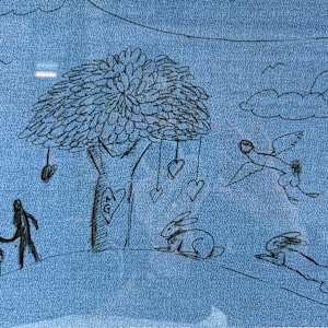 11249 - Mystical Drawing on Fabric 