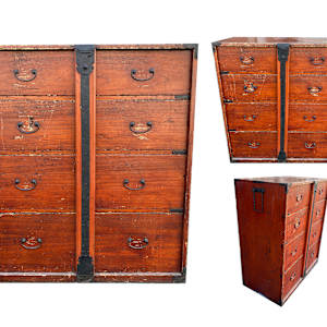 5203 - Antique Japanese Cabinet, Image 1.