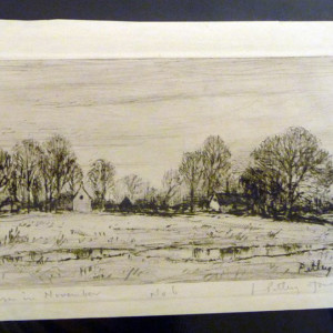 2903 - Farm in November No6 by Llewellyn Petley-Jones (1908-1986) 