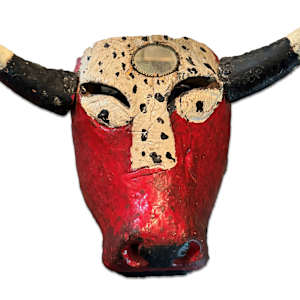 4225 - Vintage Mexican Bull Mask