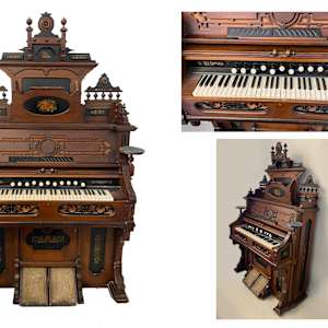 5205 - Antique Pump Organ, Image 2.