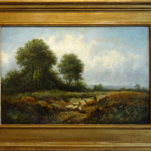 0148 - Rural Landscape by Benjamin Williams Leader (1831-1923)