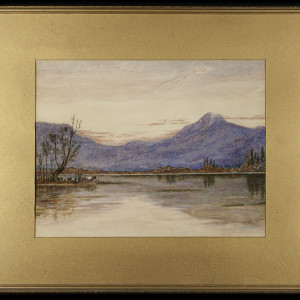 2037 - Landscape with Mountains by L.H. Gilpin