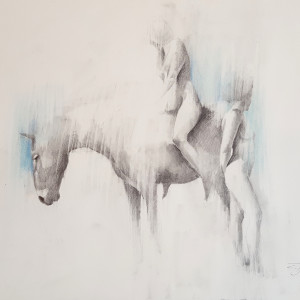 Rider on Horseback by Carl  White