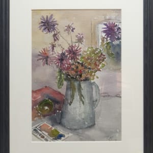 2803 - Still Life (Purple Flowers) by Llewellyn Petley-Jones (1908-1986)