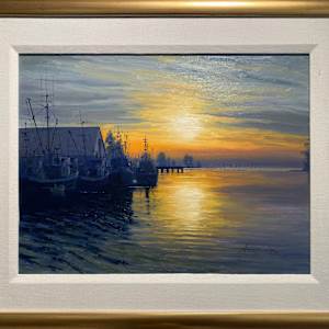 10190 - Sunrise in Steveston Harbour by John Horton (FCA, CSMA)