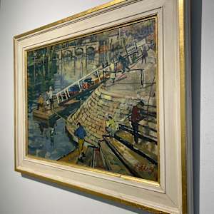 10372 - River Scene by Llewellyn Petley-Jones (1908-1986) 