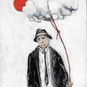 10297 - He Kept his Thoughts to Himself by Michael Hermesh 