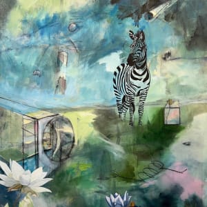 The Visiting Zebra by Kathe Madrigal