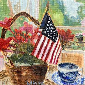 Patriotic Petunias by Julia Chandler Lawing, Image 1.