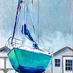 Blue-Bottomed Boat by Julia Chandler Lawing