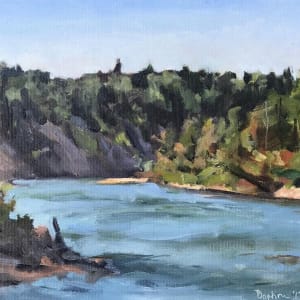 North Saskatchewan River Plein Air by Daphne Cote