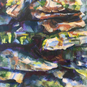 Cumbrian Rocks by Susan Clare
