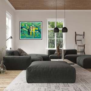 Five Baby Parrots by Susan Clare 