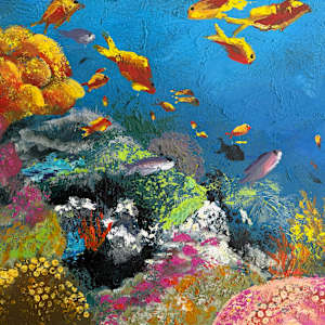 Dancing Reef with a Black Durgon by Susan Clare, Image 1.