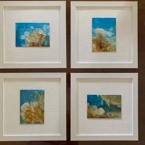 Mini Reef Abstracts series (set of 4) by Susan Clare 