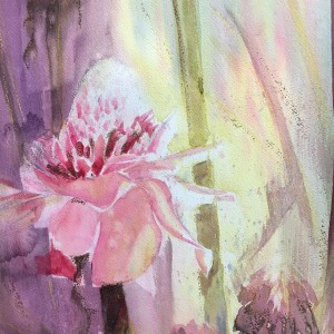 Morning Pink Torch by Susan Clare 