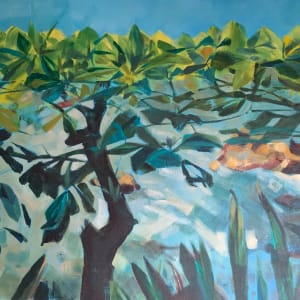 Young Almond Trees by Susan Clare 