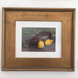 Still Life with Eggplant by Renée  Ortiz 