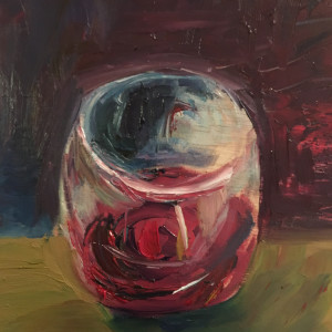 Wine Glass by Renée  Ortiz