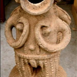 Mambila Figurative Vessel by Cameroon 
