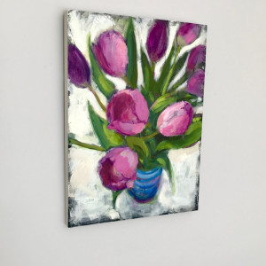 Purple Tulips by Sally Hootnick 