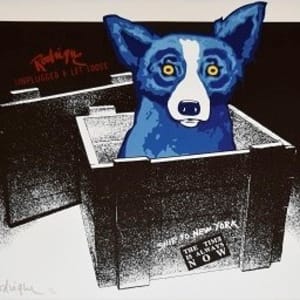 Blue Dog - Time Always is Now by George  Rodrigue