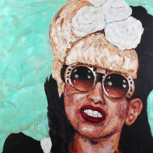 Chewing On Pearls (Homage To Lady Gaga) by Terri Maxfield Lipp
