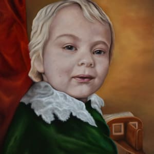 The Boy With 4D Vision (Portrait of Jonathan) by Terri Maxfield Lipp