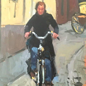 Bicyclist 2 by Katie Dobson Cundiff