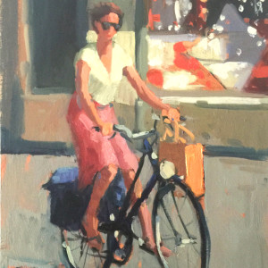 Bicyclist 3 by Katie Dobson Cundiff