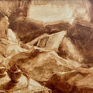 Afternoon Read by Katie Dobson Cundiff