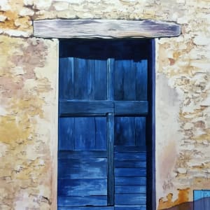 Blue door by Dave P. Cooper