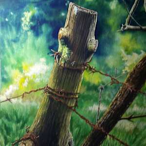 Fencepost by Dave P. Cooper, Image 1.
