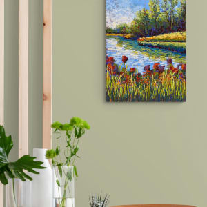 Canal Flowers  Image: Painting in Virtual Room