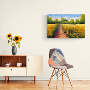 Sunflower Field by Karin Neuvirth  Image: Painting in Virtual Room