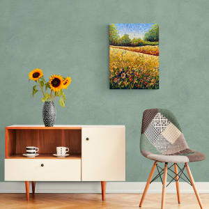 Sunflowers Galore by Karin Neuvirth  Image: Painting in Virtual Room
