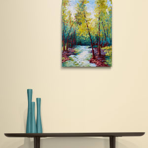 Brook in the Woods by Karin Neuvirth  Image: Painting in Virtual Room