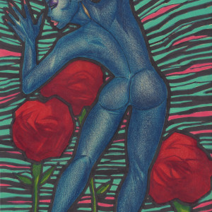 Red Roses, Blue Lady by J. Alan Cumbey