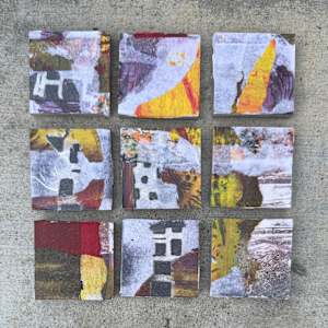 Fragmented Rhythms by Scott D.S. Young  Image: Fragmented Rhythms I - against a stone wall