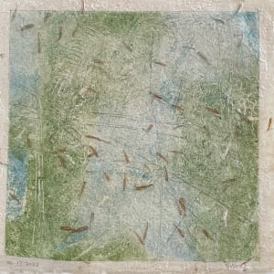 Sea Species "Krill" by Scott D.S. Young  Image: Second print run (Ghost print), where I added blue, adding a depth