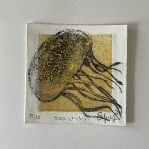 Squid life by Scott D.S. Young  Image: Black Squid with gold background. There was a first layer of blue-green, but the gold was too strong. But I still like it.

This is the one I am sending to Openpress Project.