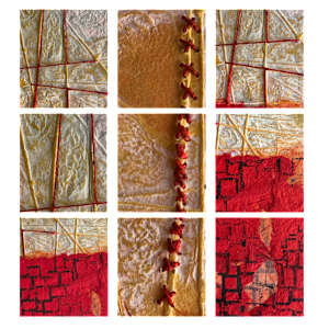 Tangled Grid by Scott D.S. Young  Image: Close up on sections of the print