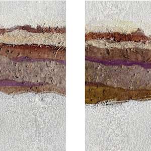 Tablecloth by Scott D.S. Young  Image: These are two panels hung side by side