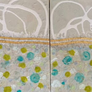 Ripples at Paradise Cove - Diptych by Carolyn Kramer