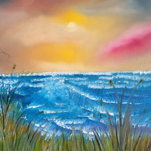 Blue Lake Michigan by Barbara J Zipperer