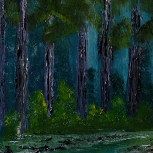 Secluded Forest  (Emerald Forest) by Barbara J Zipperer, Image 1.